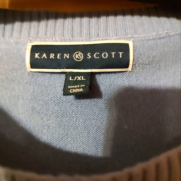 💙 Beautiful Cozy Sky Blue Ruffled Poncho - L/XL - Picture 8 of 9